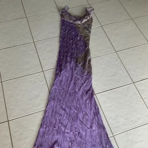 Long silk dress